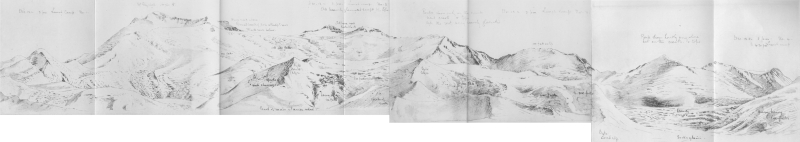 Plate VI⁠—Mount Elizabeth, Mount Anne And Socks Glacier⁠—E. A. Wilson; Emery Walker Ltd., Collotypers.