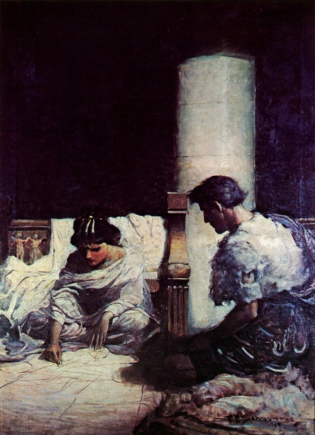 She drew upon the marble floor the first map of Barsoomian territory I had ever seen.