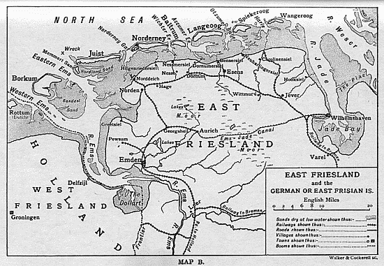East Friesland and the German or East Frisian Islands.