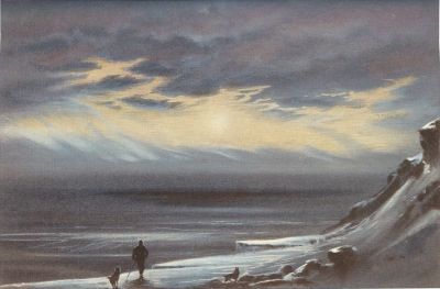 Cape Evans In Winter⁠—E. A. Wilson